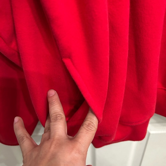 TNA Bold Red Zip-Up Sweatshirt women’s size 2 quater zip - Picture 7 of 7